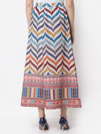Myshka Muticolored Silk blend Printed Skirt