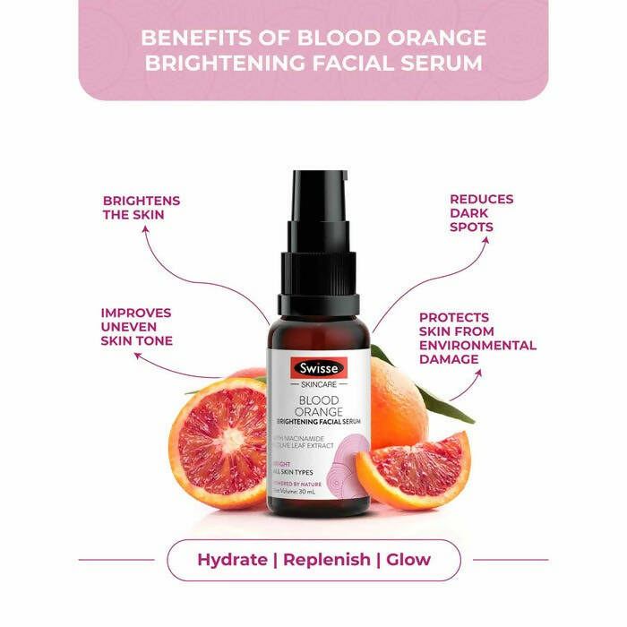 Swisse Skincare Blood Orange Brightening Facial Serum with Vitamin C