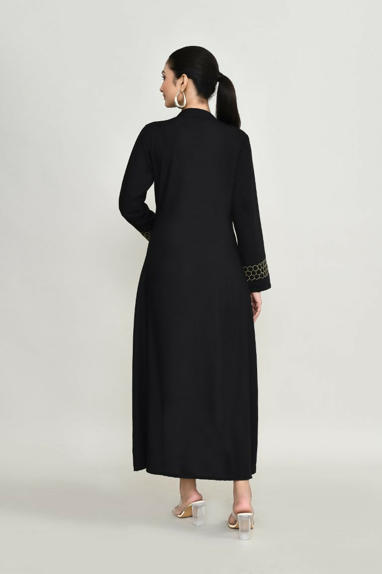 Joban Fashion Black Rayon Kurta Set