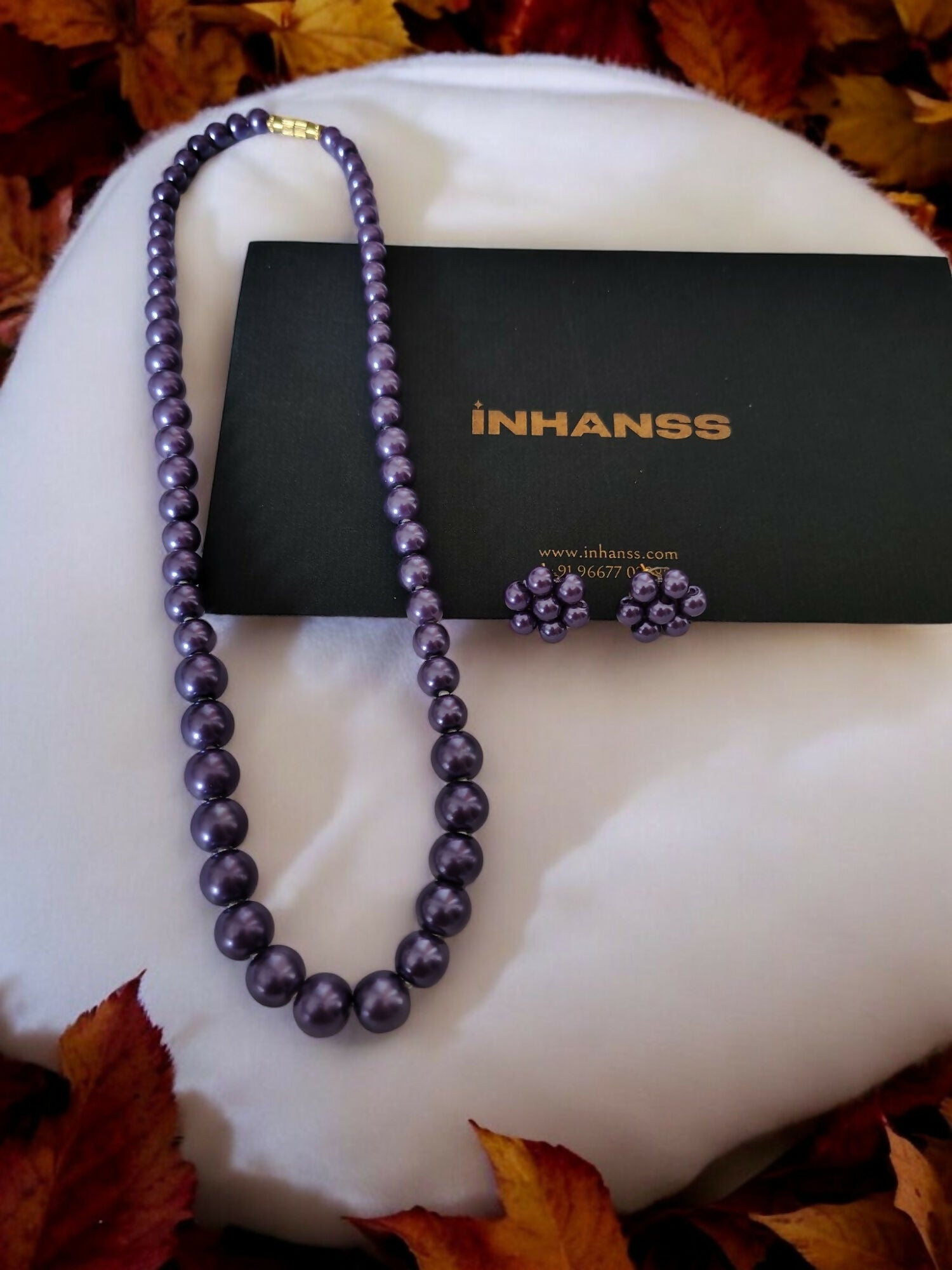 Inhanns Spectrum Everyday Pearl Sets - Single Strand - Purpale
