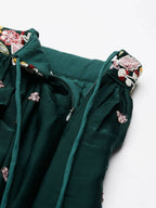 House of Panchhi Green Georgette Sequins and thread embroidery Lehenga choli & Dupatta