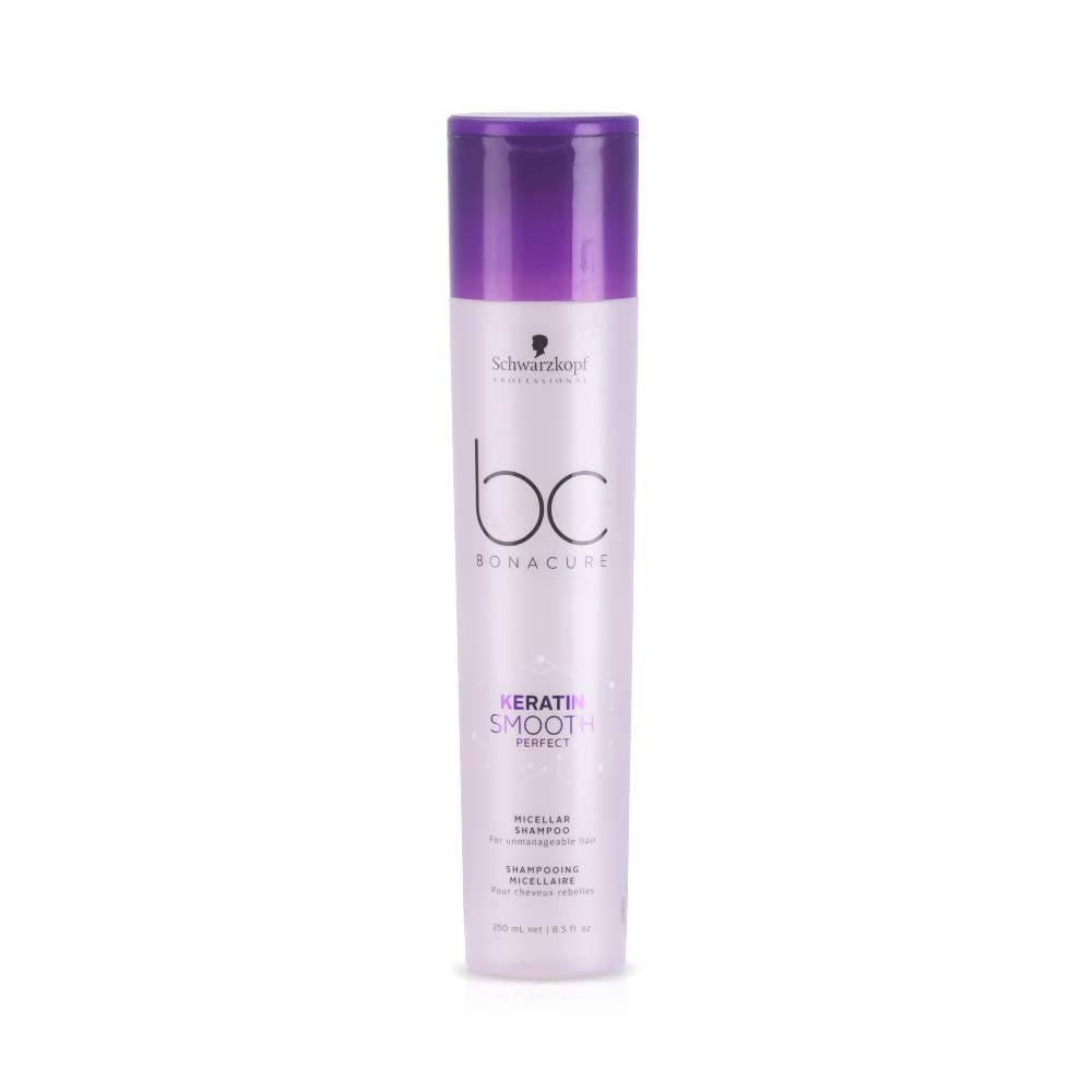 Schwarzkopf Professional BC Bonacure Keratin Smooth Perfect Micellar Shampoo- purple Combo