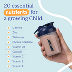 Gritzo SuperMilk Overall Growth (2-6y Boy & Girl) (Double Chocolate) with Super Gummies (Strawberry)