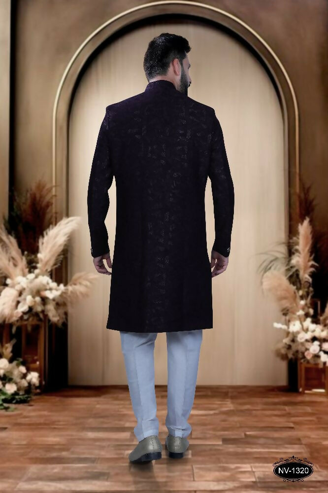 Joban Fashion Men's Wine TR Kurta with Pyjama