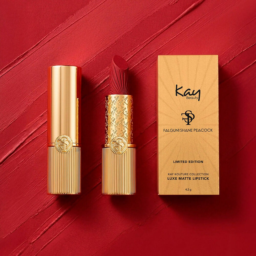 Kay Beauty x Falguni Shane Peacock Luxe Matte Lipstick - Autumn Drape - Distacart