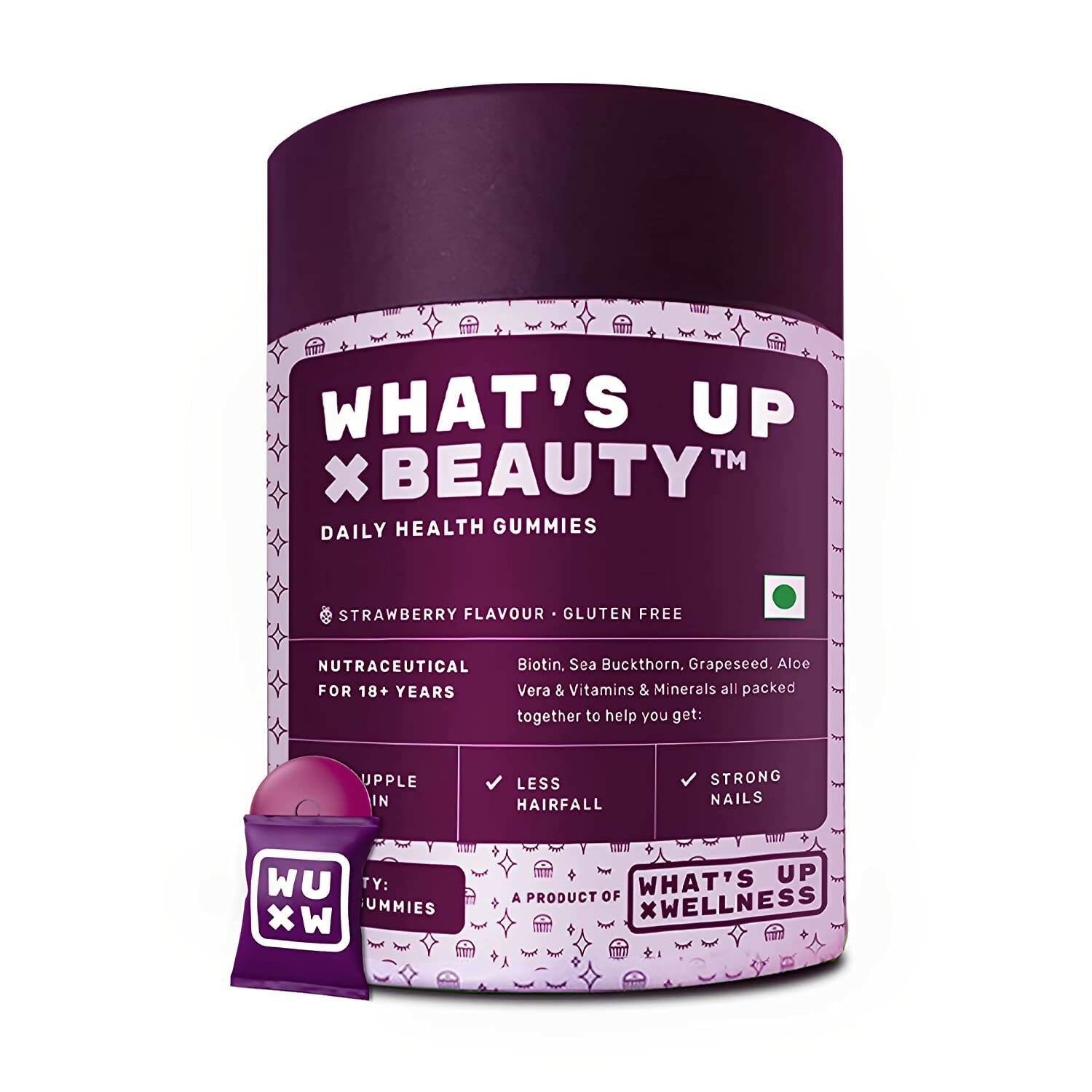 What’s Up Wellness Beauty Skin & Hair Gummies