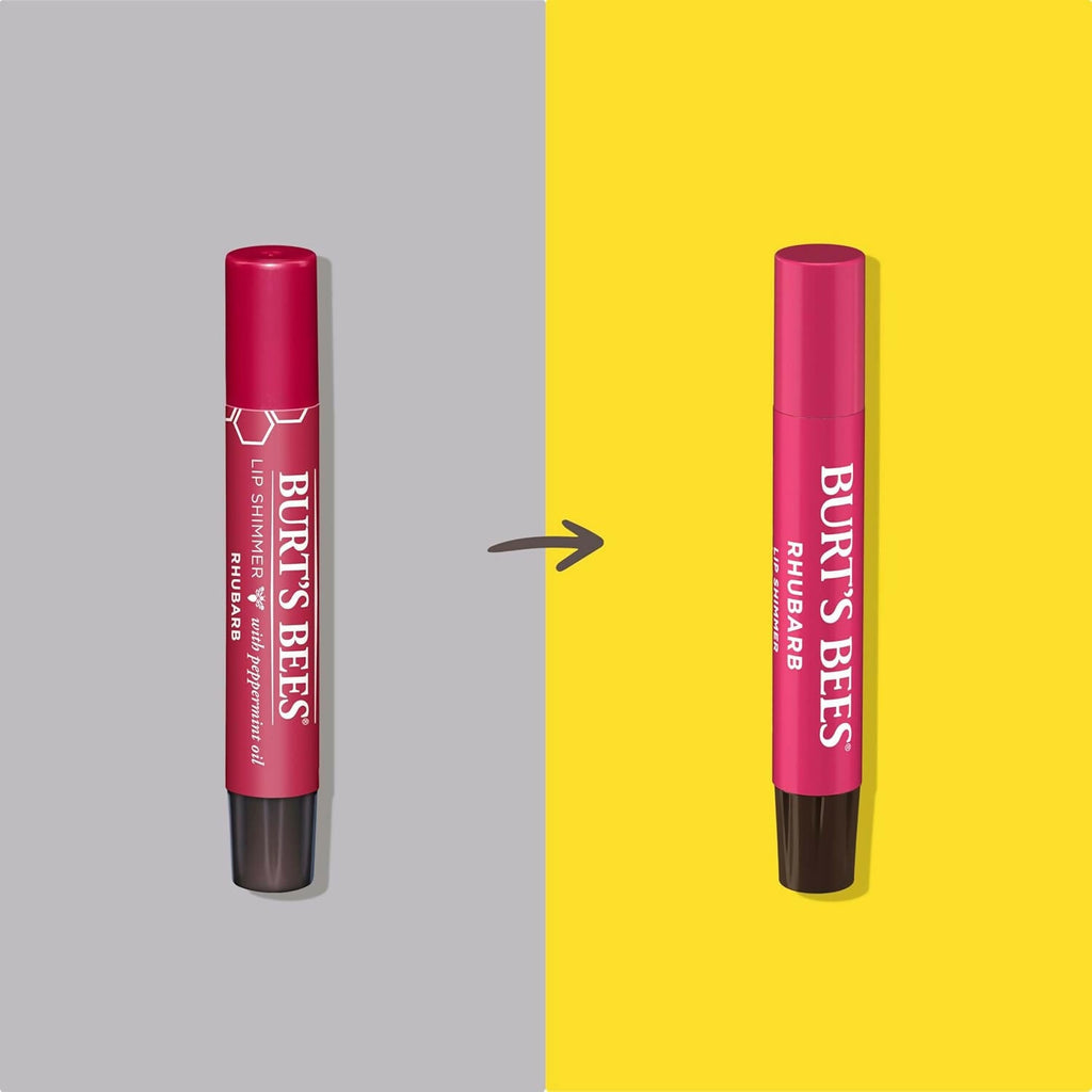 Burt's Bees Lip Shimmer for Women - Rhubarb