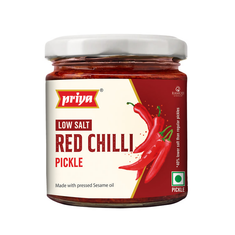 Priya Low Salt Red Chilli Pickle - Distacart