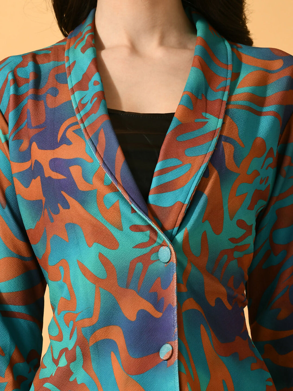 Myshka Women's Multi Printed Ombre Jacket