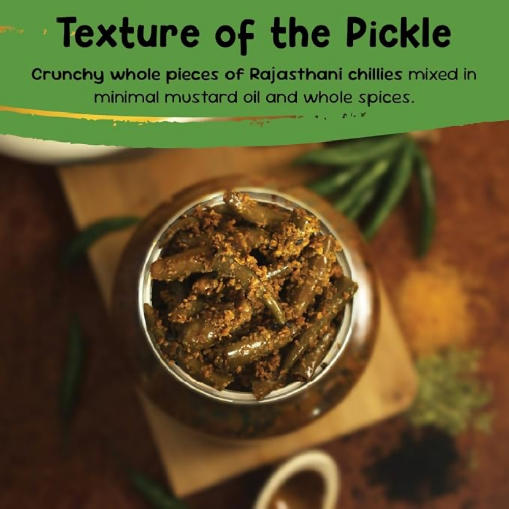 FarmDidi Rajasthani Green Chilli Pickle