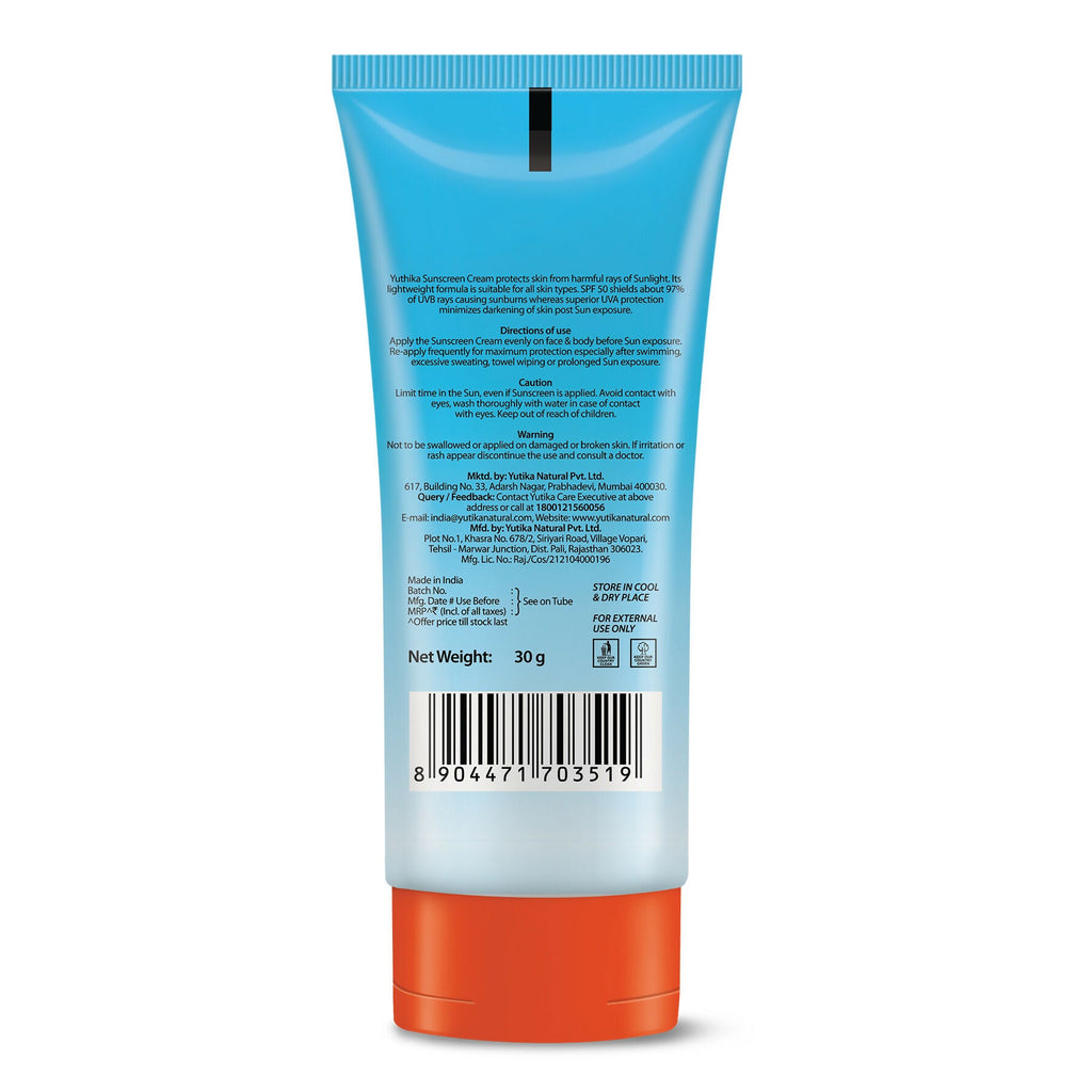 Yuthika Sunscreen Lotion SPF 50 PA+++ - Distacart