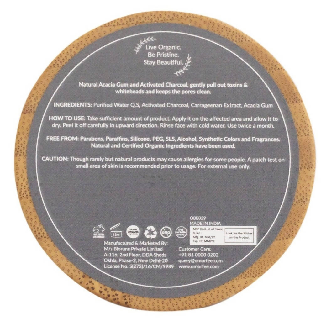 Omorfee Charcoal-Acacia Whitehead Peel Mask
