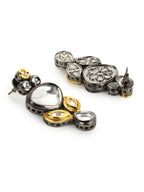 Silver-Plated Contemporary Drop Earrings - Ruby Raang - Distacart