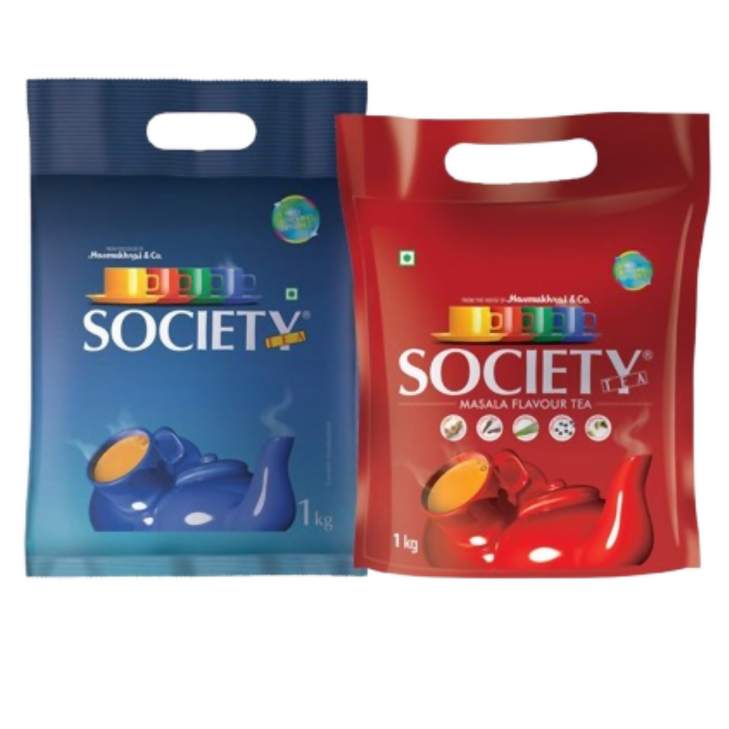 Society Leaf Tea & Society Masala Tea Pouch Combo - Distacart