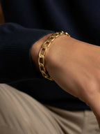 NVR Men's Gold Plated Cuff Bracelet - Distacart