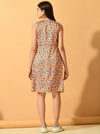 Myshka Women's Yellow Wrap Party Dress - Distacart