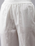 Yufta Red and White Bandhani print Kurta with Trouser Set