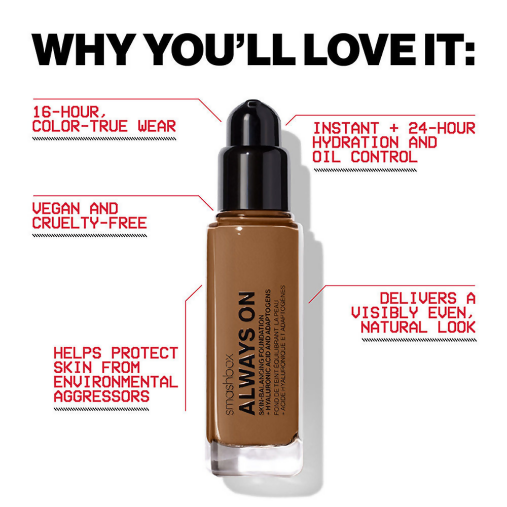 Smashbox Always On Foundation F10N (Level One Fair With A Neutral Undertone)
