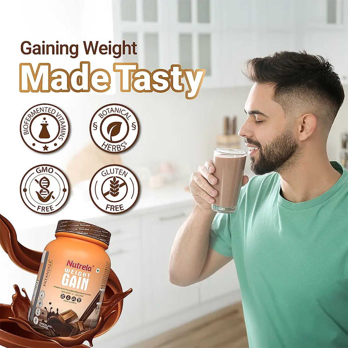 Patanjali Nutrela Weight Gain Chocolate Flavour - Distacart
