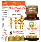 Basic Ayurveda Brihat Somnath Ras (With Gold) - Distacart