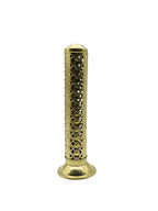 PujaNPujari Gold Toned Textured Agarbatti Incense Sticks Holder Stand