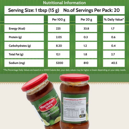 Mambalam Iyers Narthangai Pickle