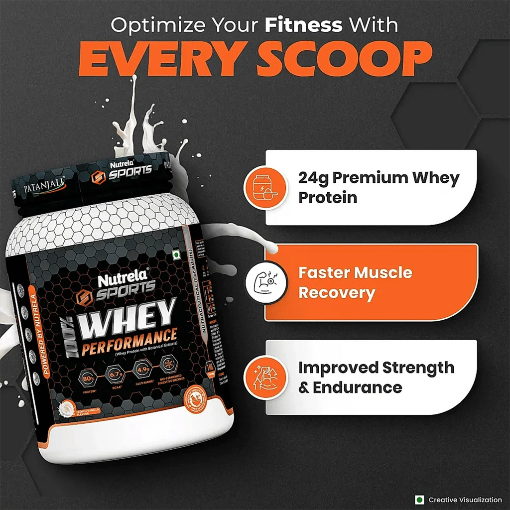 Patanjali Nutrela Sports Whey Performance (Fvic) - Distacart