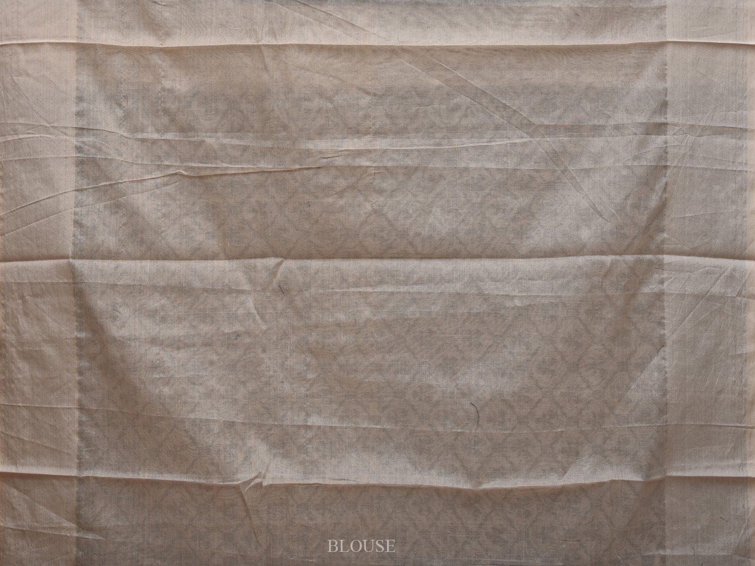 White Cut Work Cotton Handloom Saree with All Over Jamdani Style Design - Global Threads