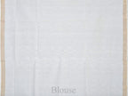 White Khadi Cotton Handloom Saree with Pallu Design - Global Threads