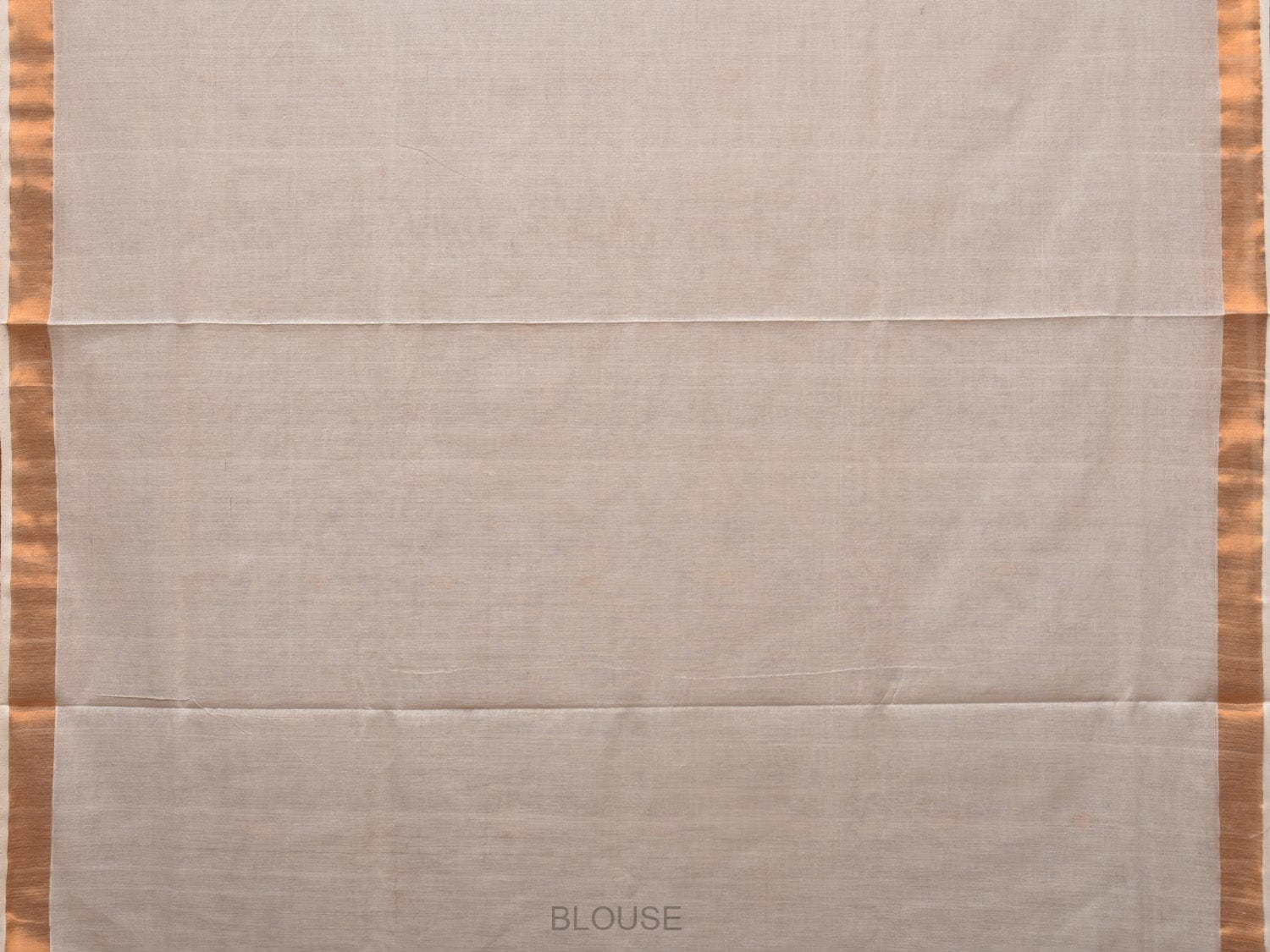 White Khadi Cotton Handloom Saree with Parrots Pallu Design - Global Threads