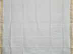 White Uppada Cotton Handloom Saree with Mango Design Pallu - Global Threads