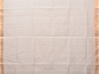 White Uppada Cotton Silk Handloom Saree with Hamsa Pallu Design - Global Threads