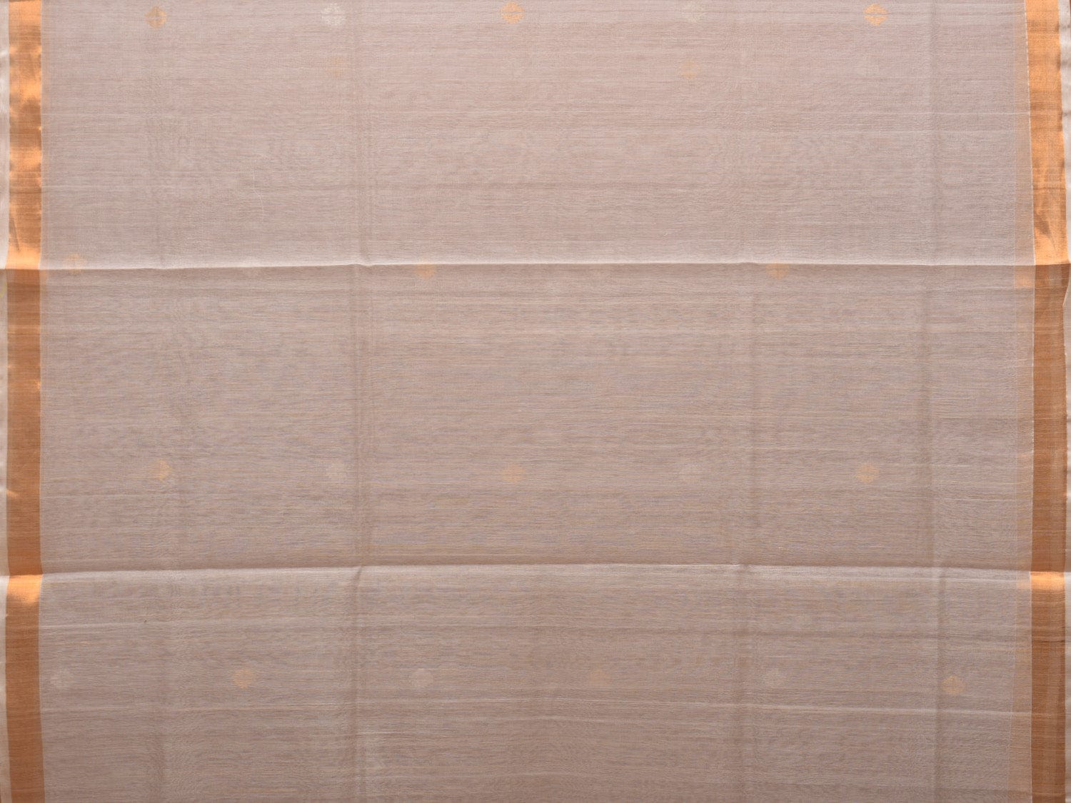 White Uppada Cotton Silk Handloom Saree with Mango Pallu Design - Global Threads