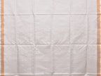 White Uppada Silk Handloom Saree with Jamdani Pallu Design - Global Threads