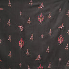 Nizalia Handmade Paper Mache Soozni Work Dark Grey Pashmina