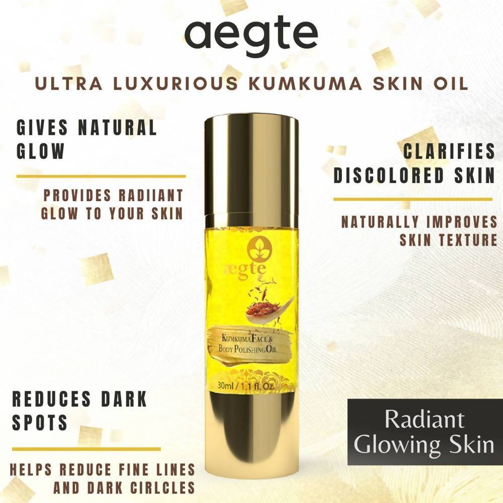 Aegte Ultra Luxurious Kumkuma Face & Body Polishing Oil