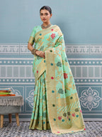 Shree Shyam Fashion Pista Silk Saree - Distacart