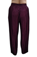 Jaitra Apparels Wine Satin Pleated Free Size Palazzo - Distacart