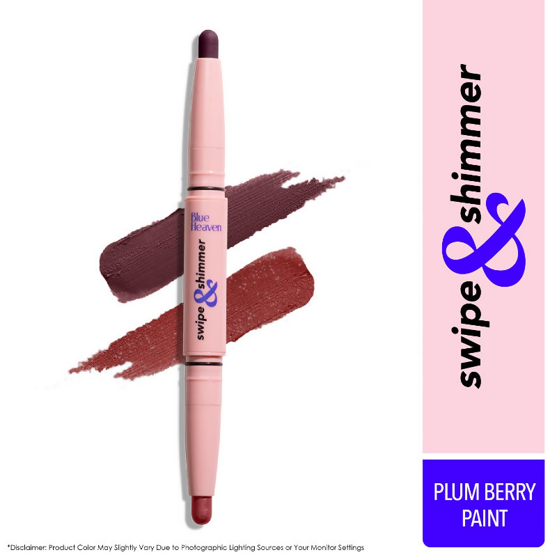 Blue Heaven Swipe & Shimmer Extreme Hold Eyeshadow Stick - Plum Berry Paint