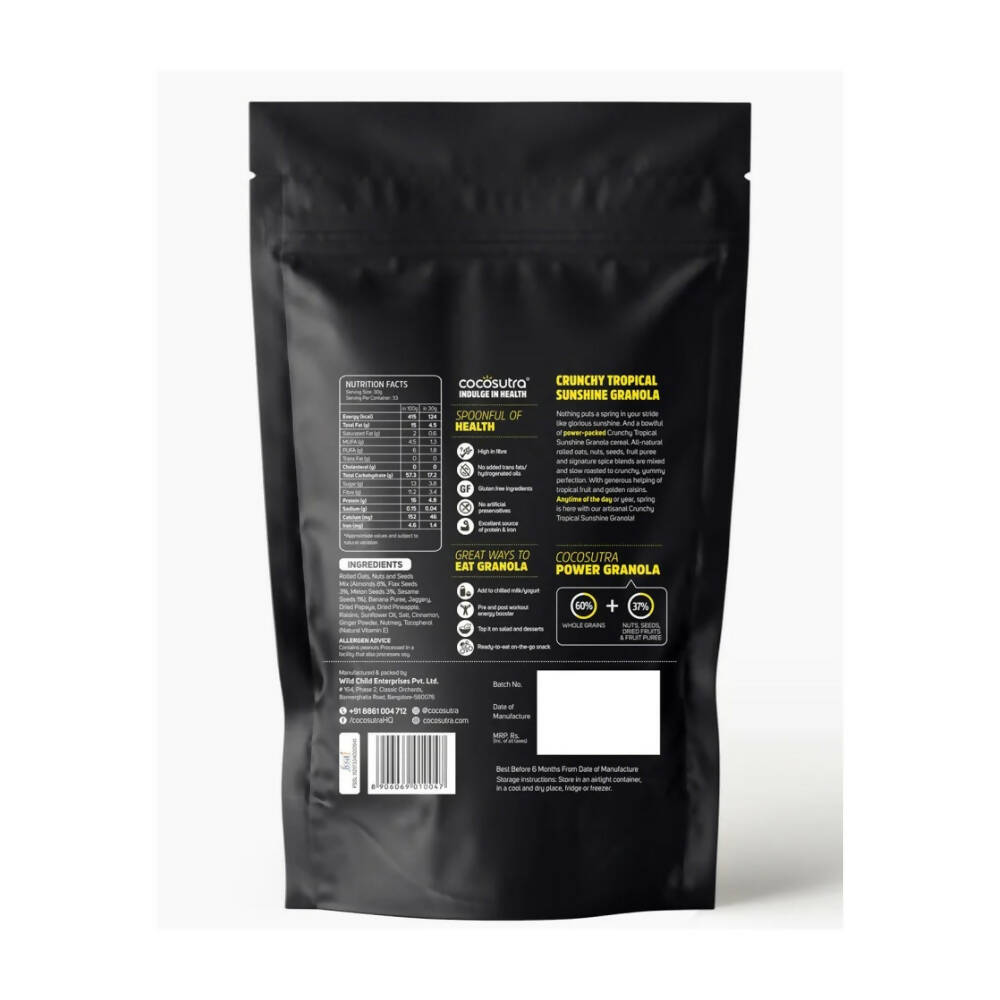 Cocosutra Crunchy Tropical Sunshine Breakfast Granola - Distacart