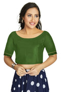 Aastha Fashion Women's Mehendi Art Silk Designer Party Wear Readymade Blouse