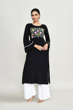 Joban Fashion Black Rayon Tunic