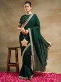 kasee Solid Embroidered Pure Silk Saree - Distacart