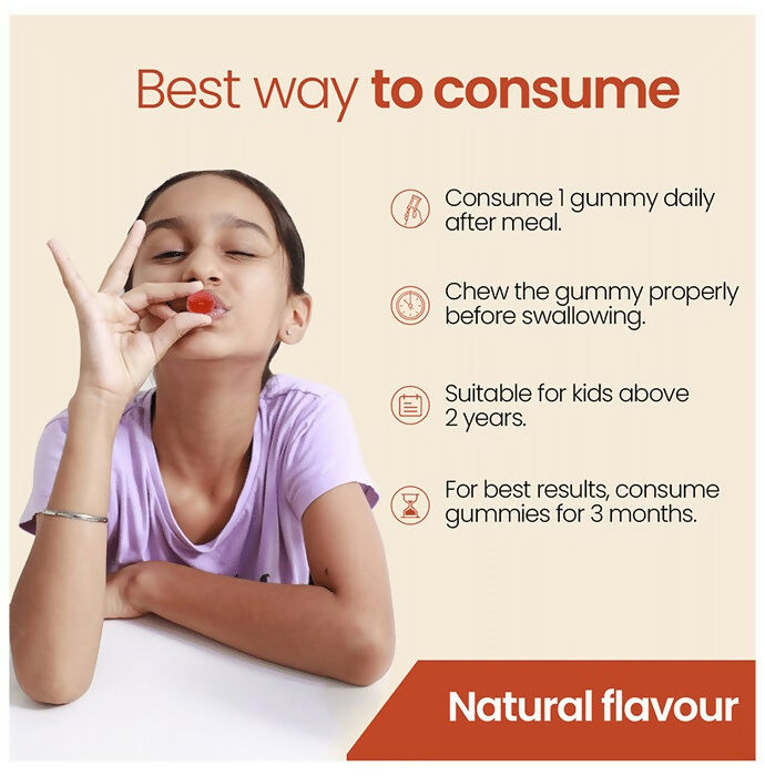 Zingavita Chawanprash Gummies with Honey for Kids (2+ yrs) Natural Flavor - Distacart