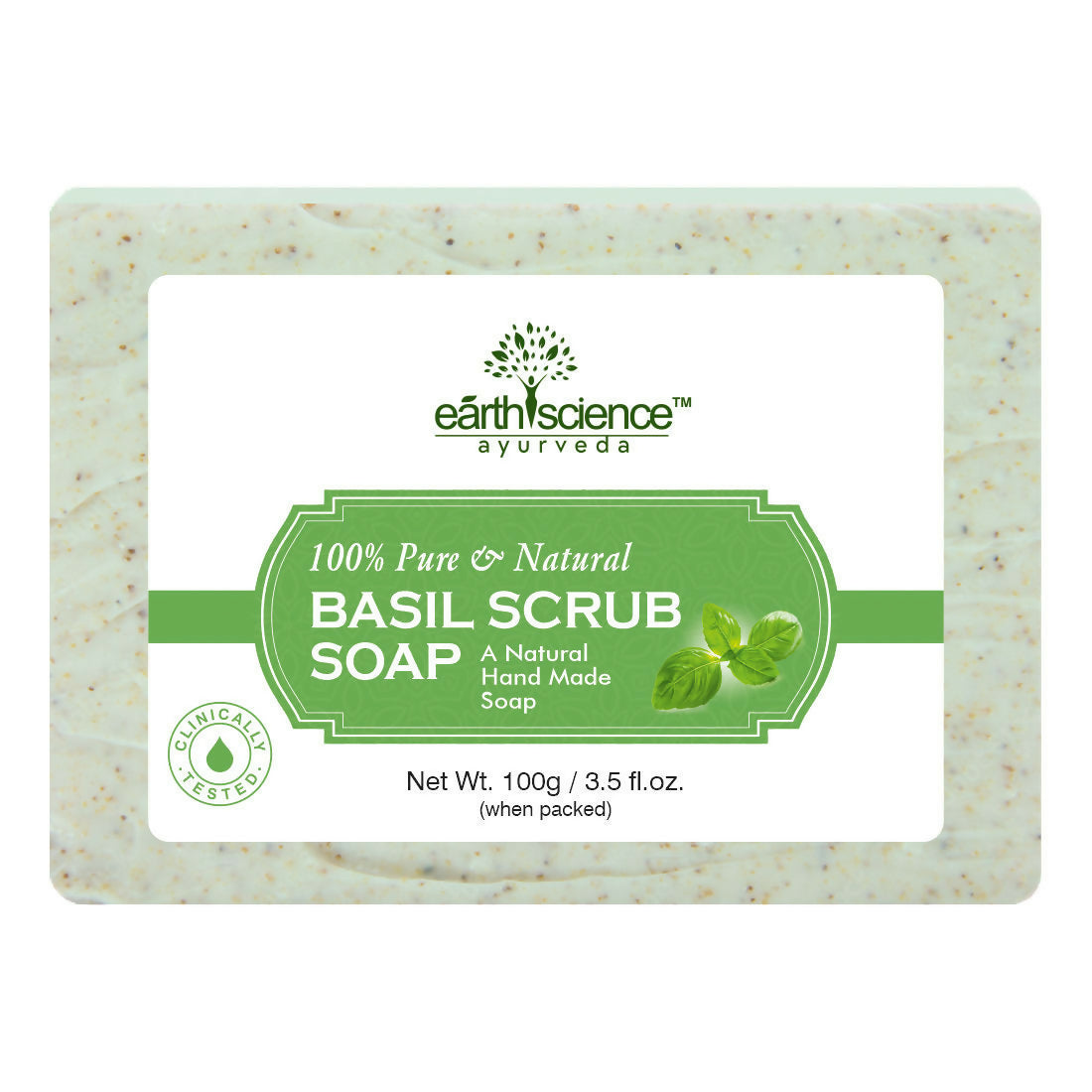 Earth Science Ayurveda Basil Scrub Bath Soap