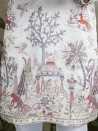 Vastranavya White Exclusive Festival Wear Viscose Silk Thread & Sequence Embroidered Work Kurta