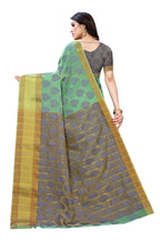Vamika Green Jari Work Cotton Silk Saree (RIDHIMA GREEN) - Distacart