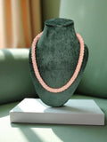 Inhanns Noor-E-Jalwa – Handmade Crystal Bead Necklace -Adjustable - Peach