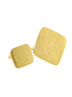 NVR Women Gold-Polished Adjustable Finger Ring