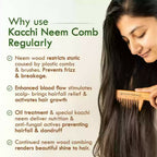 Ivory Natural Shampoo Kacchi Neem Comb Infused With Organic Oil For Hair Strengthening Natural Nourishment, Scalp Wellness - Distacart